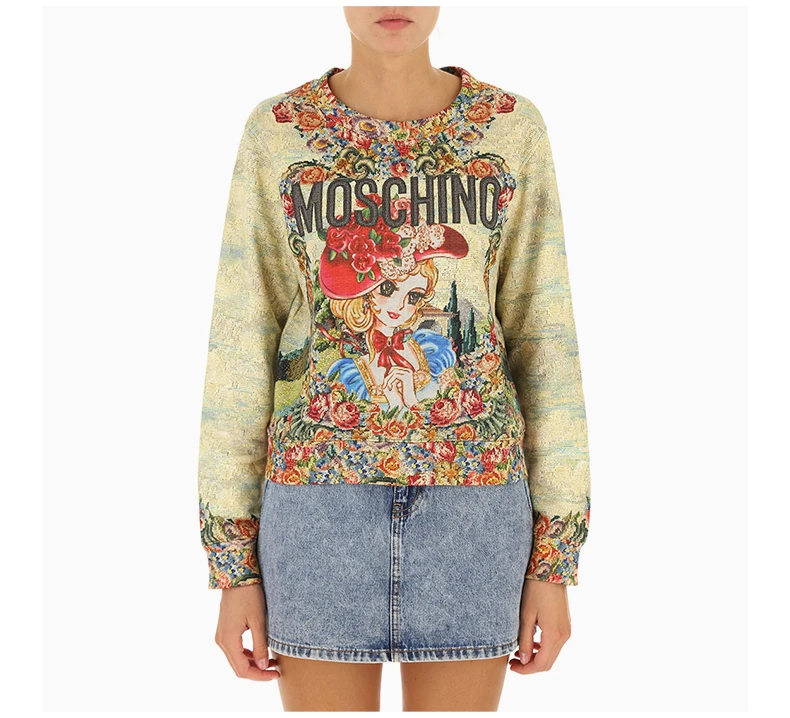商品Moschino|MOSCHINO 女士印花圆领卫衣 A1716-5427-2888,价格¥4166,第6张图片详细描述