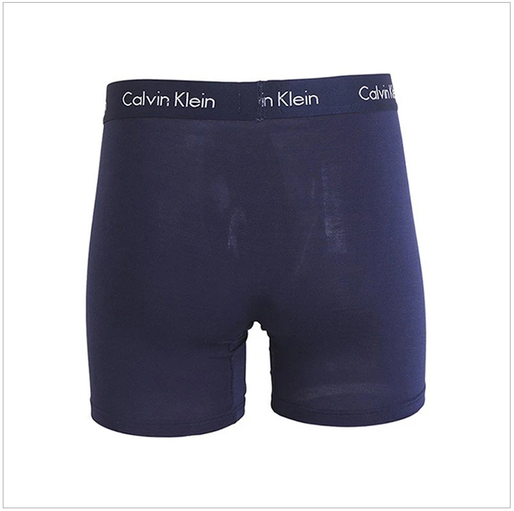 商品[国内直发] Calvin Klein|Calvin Klein 卡尔文 克莱恩 蓝色莫代尔弹性纤维时尚男士平角内裤 U5555-403,价格¥147,第5张图片详细描述