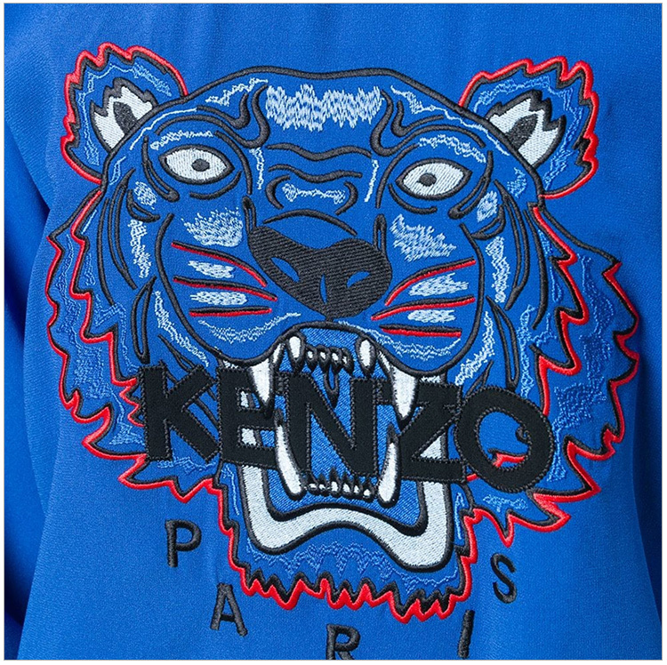 商品Kenzo|Kenzo 高田贤三 女士蓝色老虎卫衣 F952TO0105AC-74,价格¥2206,第10张图片详细描述