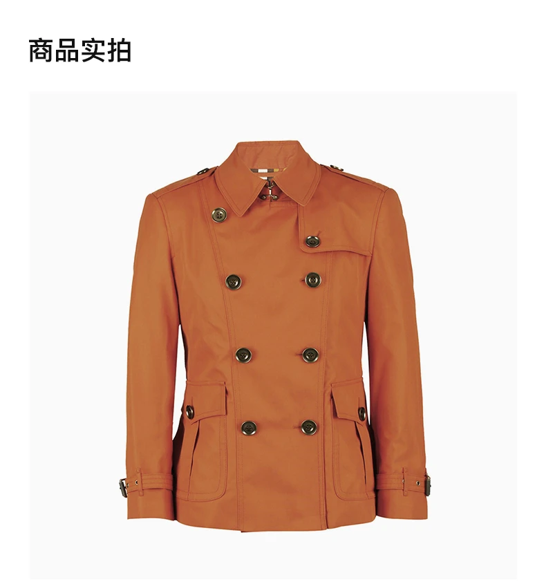 商品Burberry|BURBERRY 橙色女士风衣 3922821,价格¥3216,第4张图片详细描述