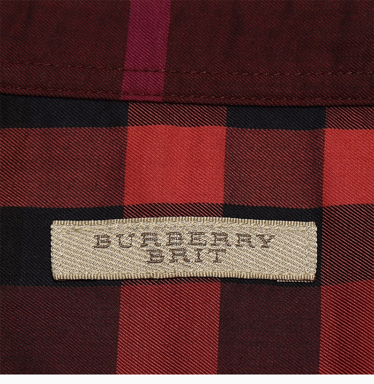 商品[国内直发] Burberry|Burberry 博柏利 男士红格纯棉时尚舒适长袖衬衫 3929743,价格¥1925,第32张图片详细描述