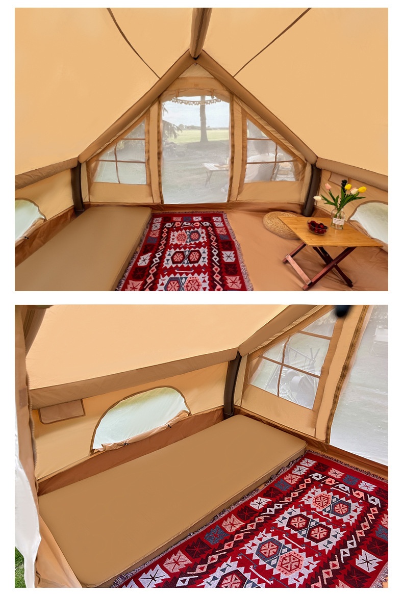 商品[国内直发] GLENVINTEN|格岚云顿户外小屋充气帐篷简易搭建野营野外露营棉布帐篷家庭防水遮阳营地帐篷,价格¥2785,第3张图片详细描述