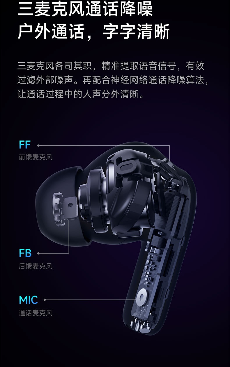 商品[国内直发] XIAOMI|小米Redmi Buds4 Pro真无线降噪蓝牙耳机入耳式,价格¥732,第6张图片详细描述