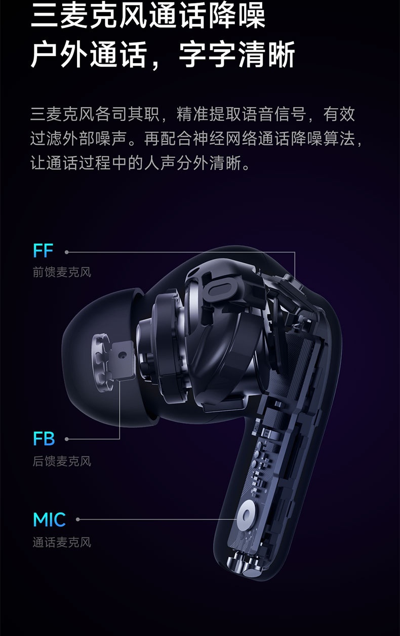 商品[国内直发] XIAOMI|小米Redmi Buds4 Pro真无线降噪蓝牙耳机入耳式,价格¥738,第6张图片详细描述