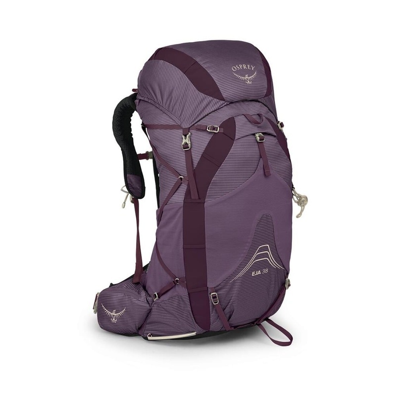 商品Osprey|【现货】小鹰 Eja 58女士深灰紫尼龙超轻背包 EJA-38-PURPLE-DUSK,价格¥2518,第3张图片详细描述