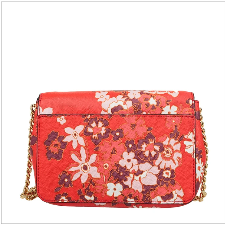 商品Michael Kors|Michael Kors 迈克高仕 TINA系列女士小号红色皮质时尚印花单肩斜挎包 35H7GT4C5R-dksan,价格¥660,第6张图片详细描述