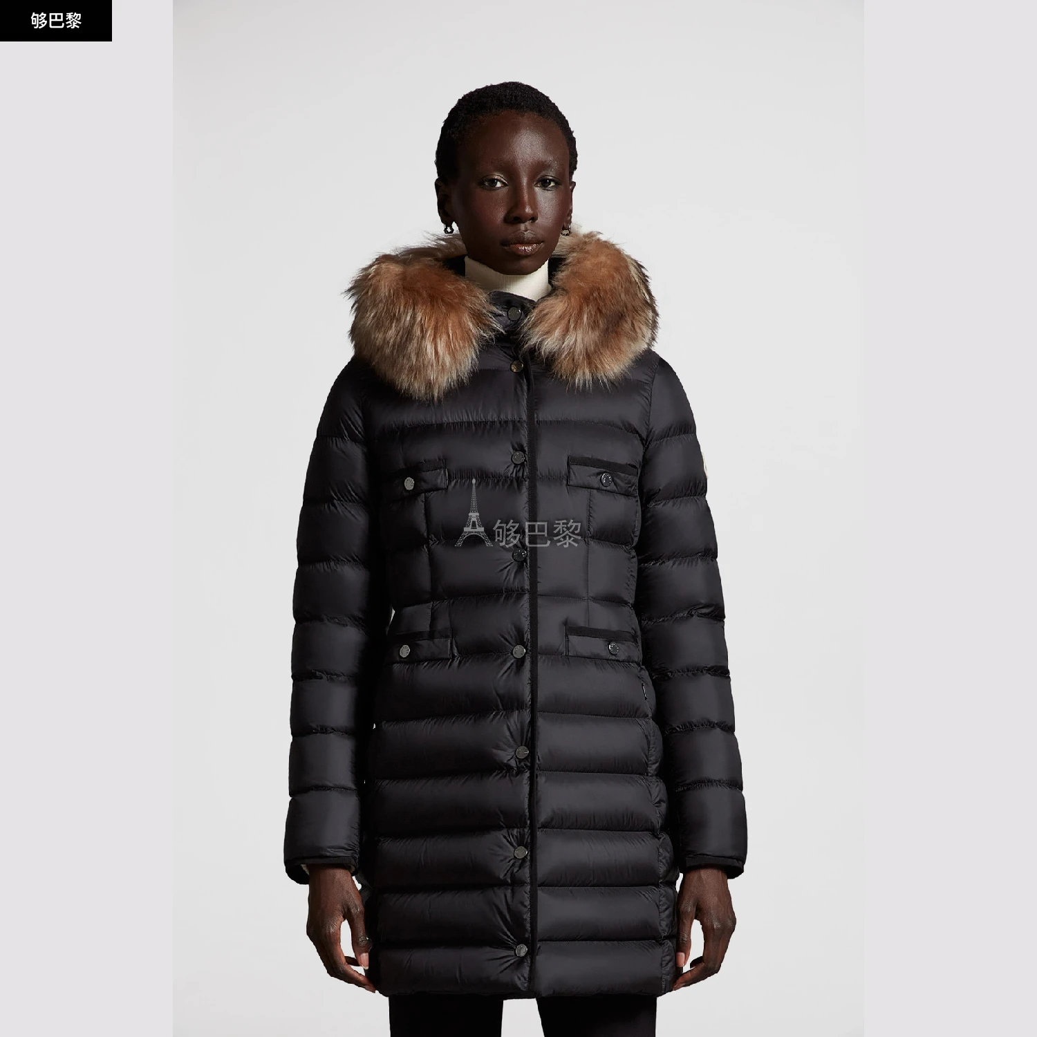 商品Moncler|包邮包税【预售7天发货】 MONCLER盟可睐 24春夏 女士 羽绒服 HIRMAFUR LONG DOWN JACKET J20931A00185595FE999,价格¥20433,第5张图片详细描述