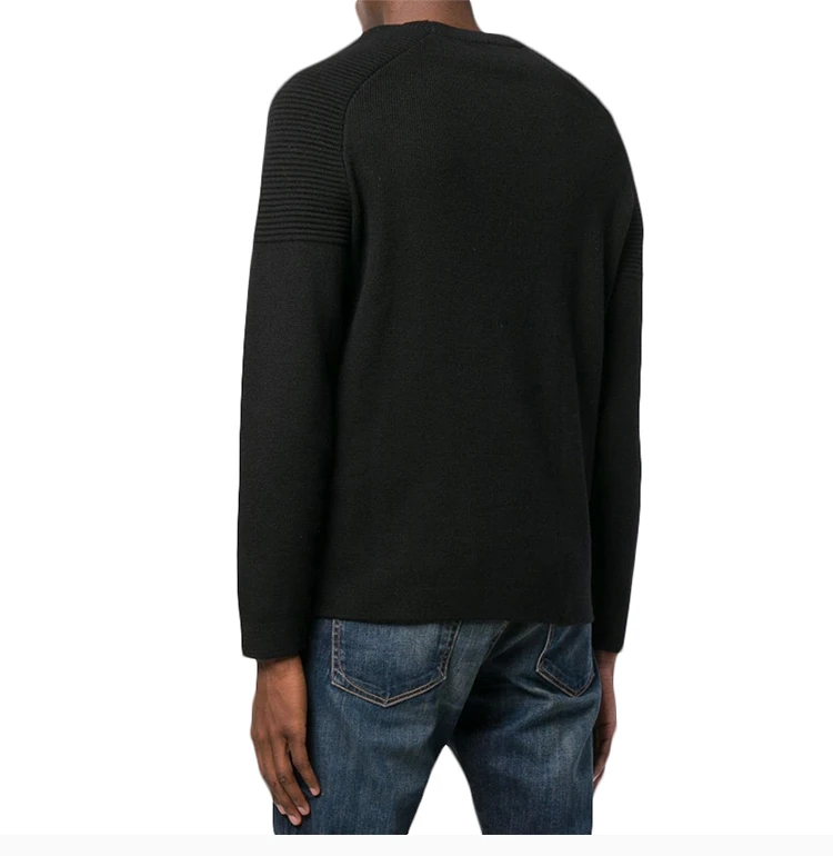 商品Fendi|Fendi 芬迪 男士黑色Karlito羊毛毛衣 FAE525-A52W-F0RWK,价格¥4529,第6张图片详细描述