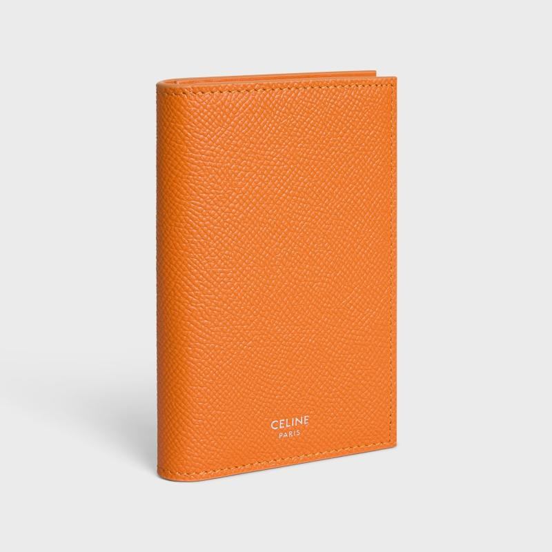 商品Celine|CELINE赛琳 男士荧光橙色小牛皮卡片夹,价格¥2693,第3张图片详细描述