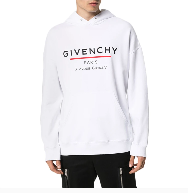 商品[国内直发] Givenchy|GIVENCHY 白色男士卫衣/帽衫 BMJ05430AF-100,价格¥4879,第5张图片详细描述