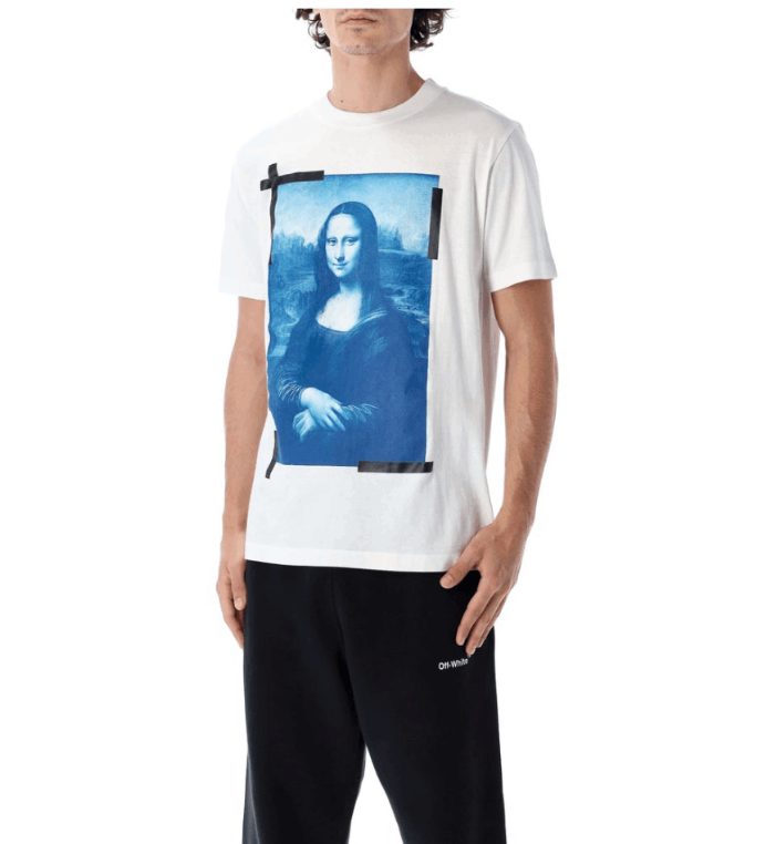 商品Off-White|男士黑色白色印花棉质短袖T恤 OMAA027C99JER006（澳门仓发货）,价格¥2385,第8张图片详细描述