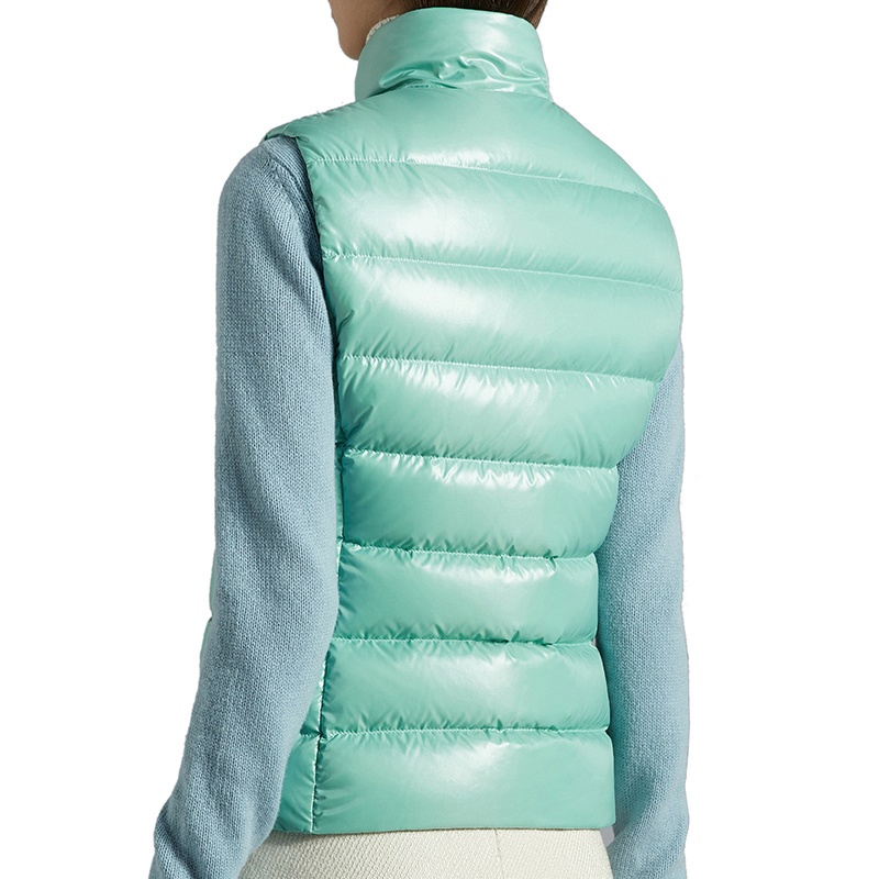 商品Moncler|Moncler/蒙克莱 22年秋冬新款 Ghany系列 女士玉绿色无袖羽绒服马甲H20931A525006895081B,价格¥5848,第4张图片详细描述