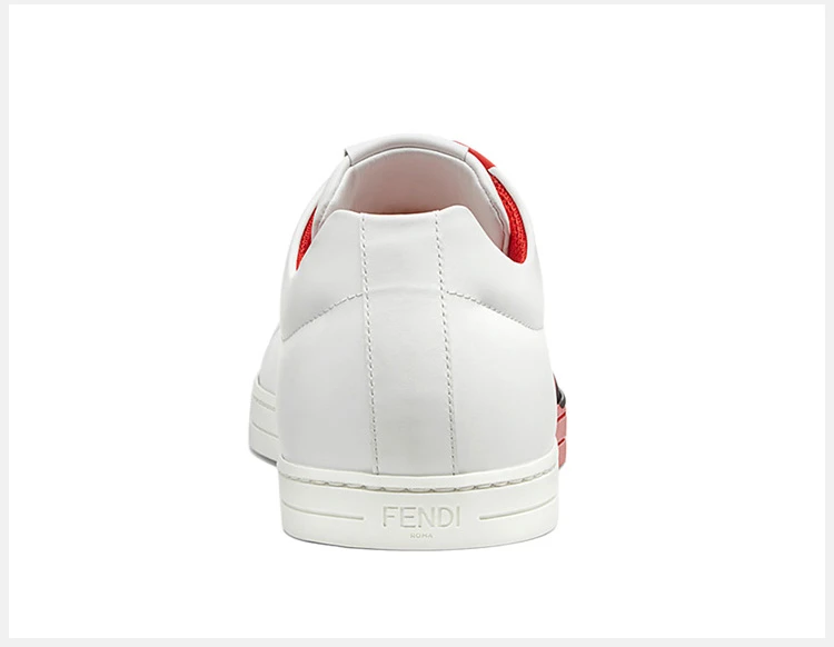 商品Fendi|Fendi 芬迪 男士白色小牛皮休闲运动鞋 7E1159-A36A-F12X2,价格¥3611,第6张图片详细描述