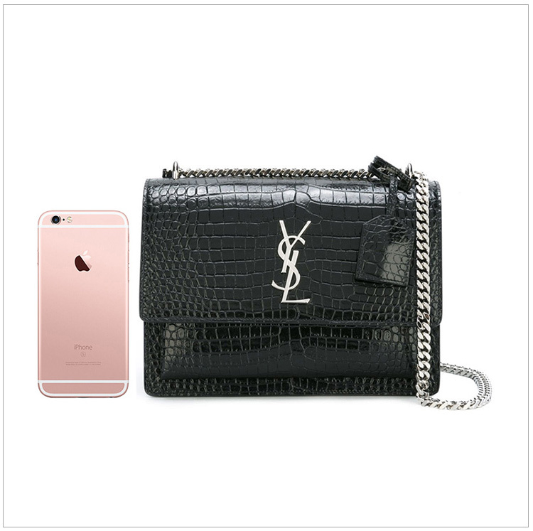 商品[国内直发] Yves Saint Laurent|YSL 圣罗兰 当红新款粒纹牛皮YSL风琴包 442906-DND0N-1000,价格¥20311,第23张图片详细描述