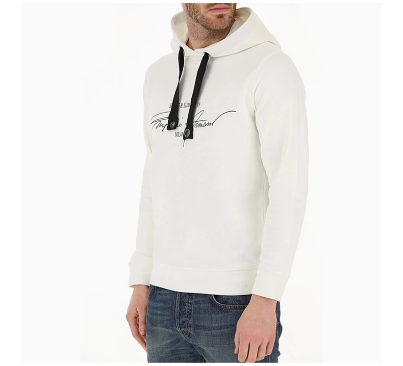 商品Emporio Armani|EMPORIO ARMANI 白色男士卫衣/帽衫 3G1ML1-1JHUZ-F108,价格¥893,第6张图片详细描述
