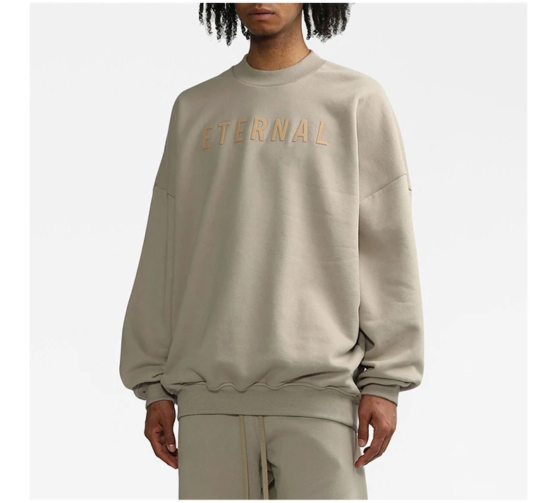 商品Fear of god|FEAR OF GOD 浅棕色男士卫衣/帽衫 FGE50003AFLC-252,价格¥1190,第5张图片详细描述