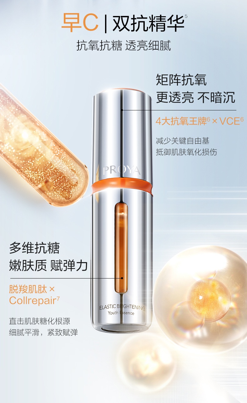 商品PROYA|珀莱雅 早C晚A精华组合 双抗30ml+红宝石30ml（赠品以实际发货为准，介意慎拍）,价格¥1005,第3张图片详细描述