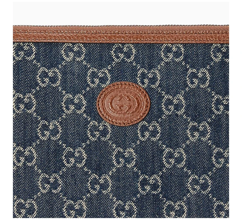 商品[国内直发] Gucci|GUCCI 男士蓝色互扣式 G 手袋 672953-2KQGT-8375,价格¥7420,第6张图片详细描述