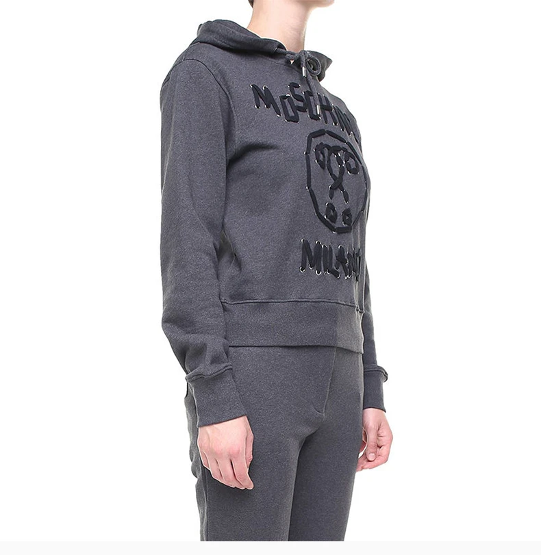 商品Moschino|MOSCHINO 深灰色女士卫衣/帽衫 A1707-5527-1516,价格¥1884,第7张图片详细描述