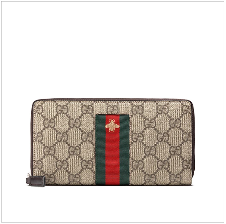 商品[国内直发] Gucci|GUCCI 拼色男士长款钱夹 408831-KLQCN-8461,价格¥8988,第3张图片详细描述