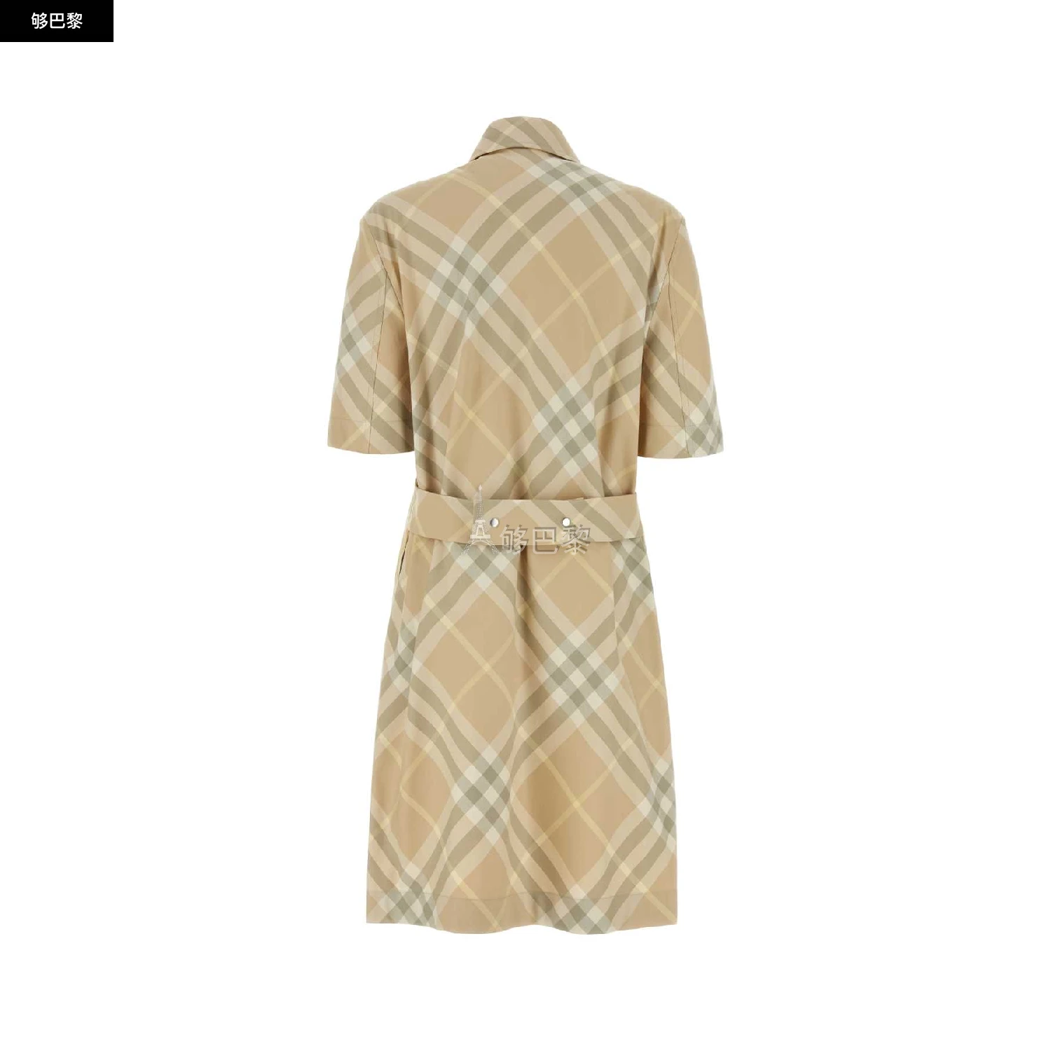 商品Burberry|【特惠6.0折】包邮包税【预售7天发货】 BURBERRY 2024�春夏 女士 连衣裙 连衣裙 3040463 8083547B8686 ,价格¥5659,第4张图片详细描述