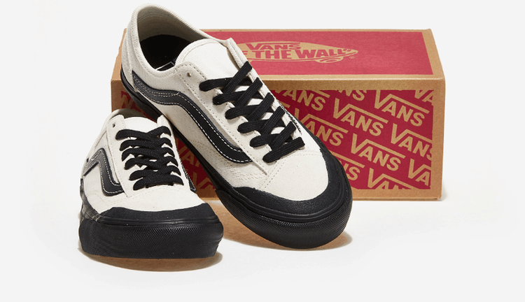 商品Vans|【韩国直邮|包邮包税】万斯STYLE 36 DECON SF  运动鞋 SNEAKERS  VN0A5HYRB9C (SALT WASH) MARSHMALLOW/BLACK,价格¥410,第4张图片详细描述