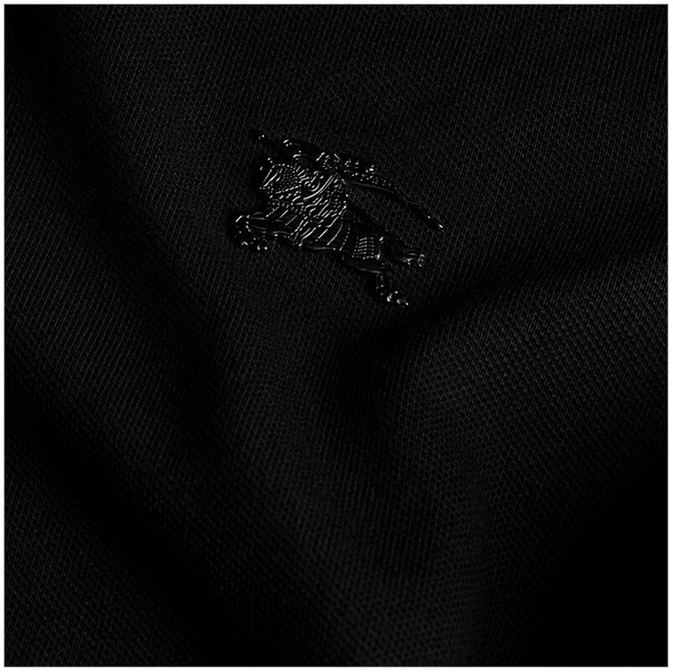 商品[国内直发] Burberry|Burberry 博柏利 女士黑色棉方领POLO衫 3965804,价格¥1694,第23张图片详细描述
