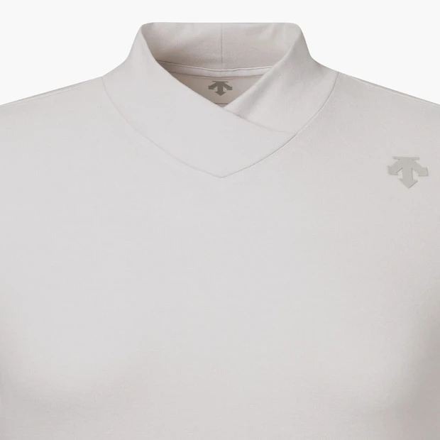 商品【预售商品15天发货】 DESCENTE|高尔夫女性领口配色细节长袖T恤展现个性 DO32WFTL93-LBGG,价格¥959,第11张图片详细描述