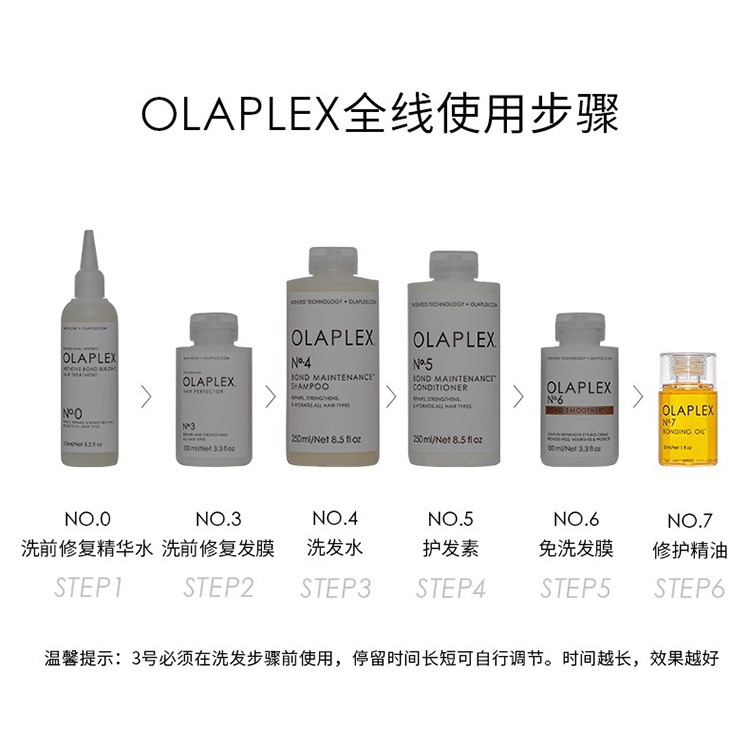 商品Olaplex|OLAPLEX 7号护发精油30ml 柔顺防高温,价格¥241,第6张图片详细描述