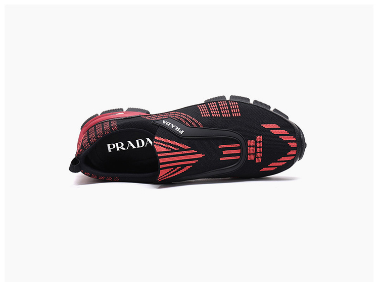 商品[国内直发] Prada|Prada 普拉达 男士黑色织物休闲运动鞋 4O3223-1OUG-F0BJP,价格¥4484,第8张图片详细描述