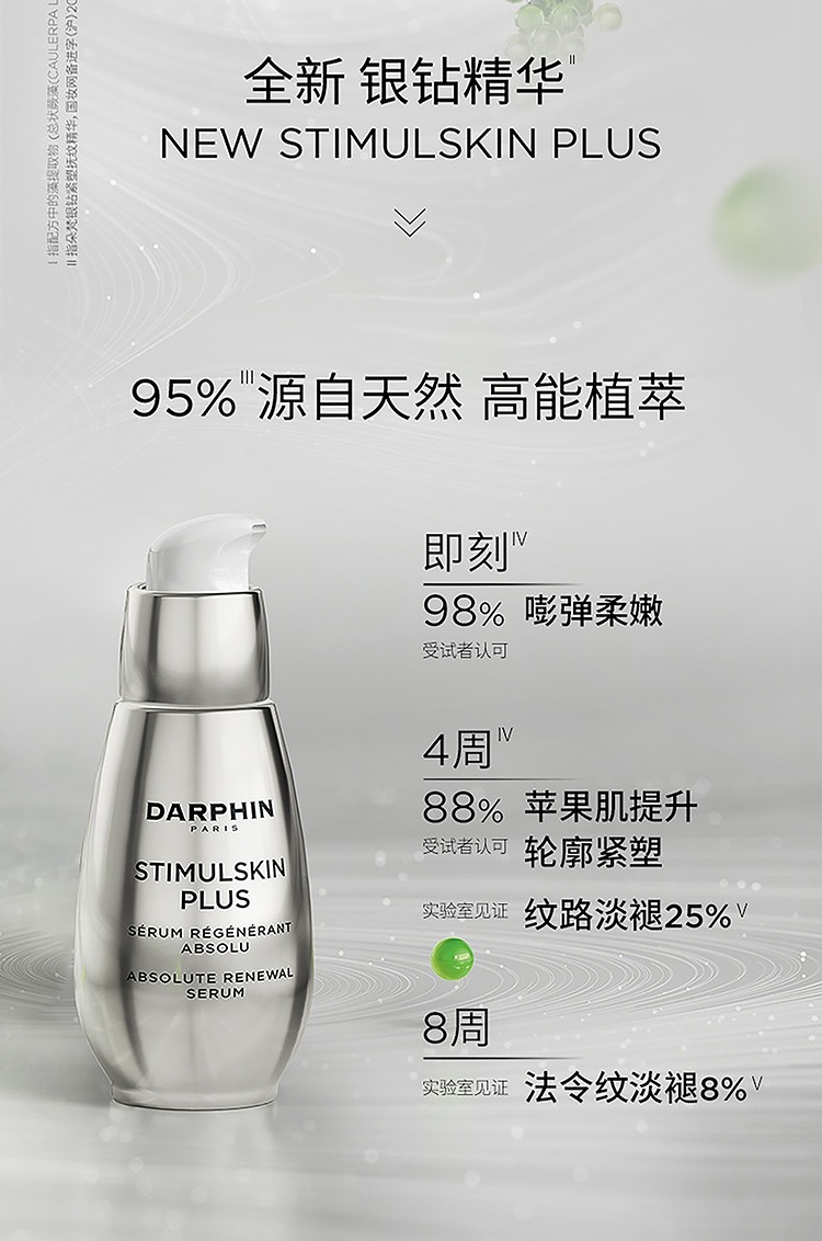 商品Darphin|DARPHIN朵梵「银钻精华」深海翡翠多效修护赋活银钻精华30ml,价格¥982,第3张图片详细描述