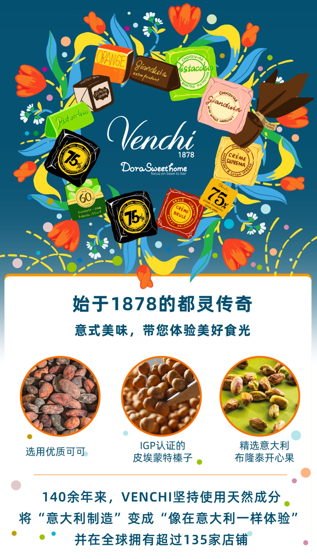 商品[国内直发] Venchi|意大利进口venchi闻绮鱼子酱巧克力礼盒铁书款送女友生日礼物糖果,价格¥407,第1张图片详细描述