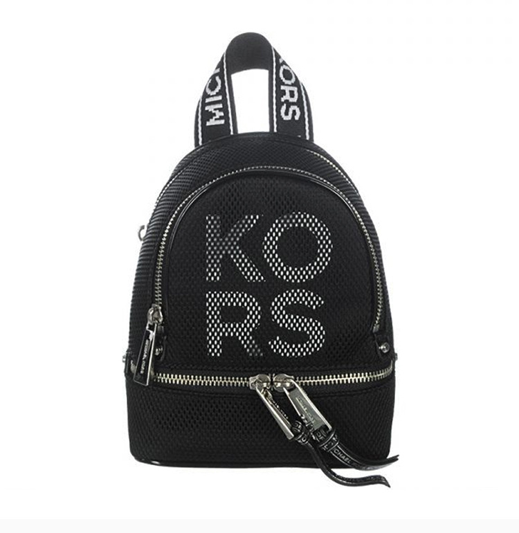 商品[国内直发] Michael Kors|Michael Kors 迈克高仕 女士黑色字母图案背包 30S9SEZB1U-BLACKWHITE,价格¥1056,第4张图片详细描述