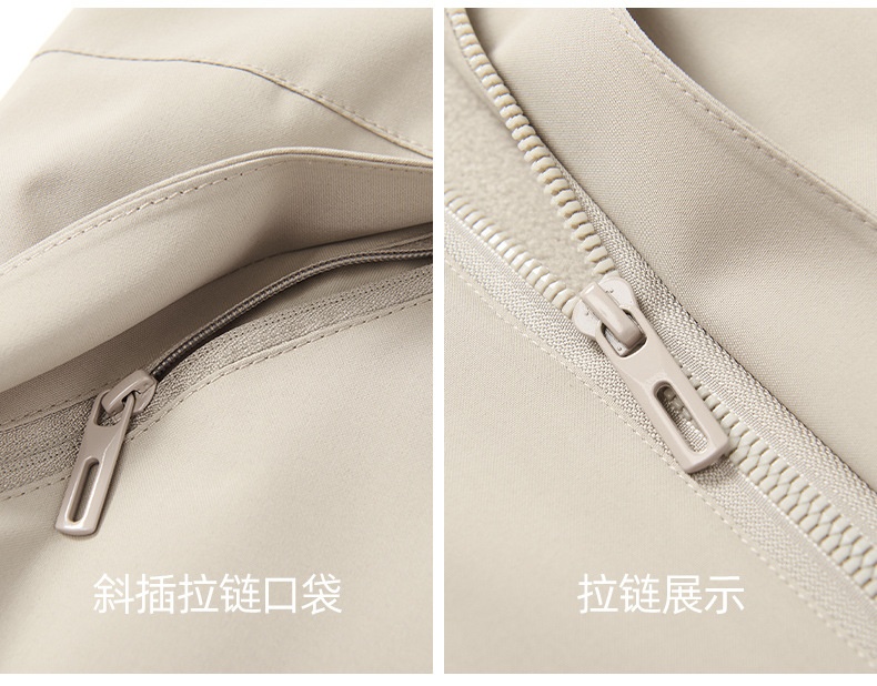 商品[国内直发] GLENVINTEN|2023新款户外冲锋衣三合一单层春夏两件套男女同款软壳防风登山服套装,价格¥370,第35张图片详细描述