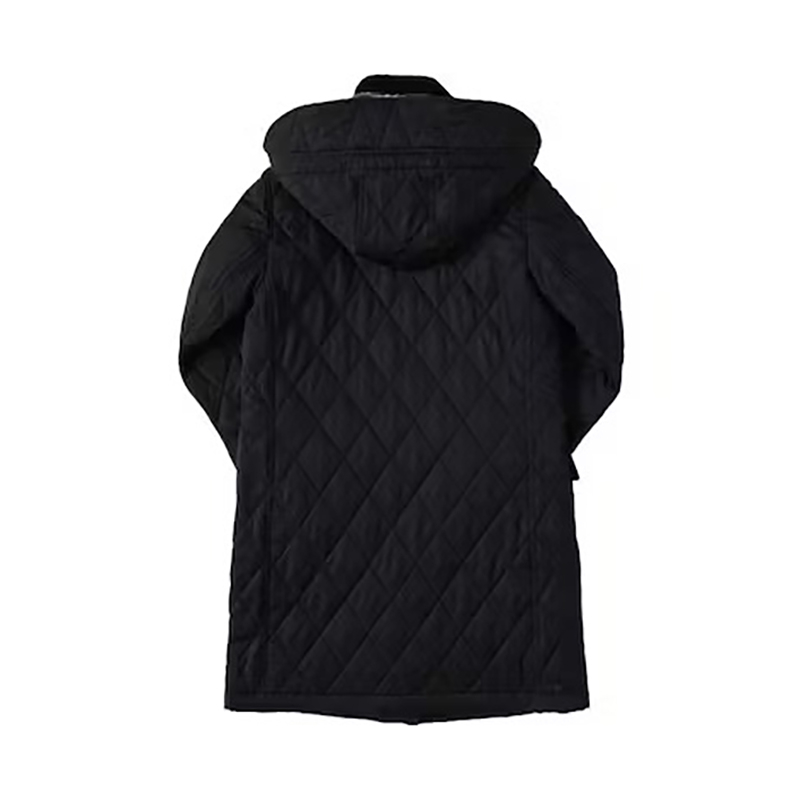 商品Burberry|BURBERRY/博柏利 女士黑色聚酯绗缝长款棉服80790821,价格¥3327,第3张图片详细描述