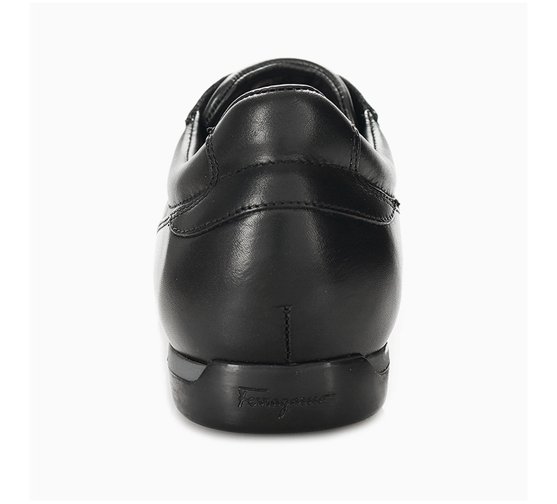 商品Salvatore Ferragamo|SALVATORE FERRAGAMO 男黑色男士系带鞋 0588185,价格¥2654,第9张图片详细描述