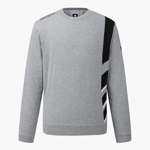 商品【预售商品15天发货】 DESCENTE|GOLF男士轻便防风毛衣适合周末休闲穿着 DO42MFKPO9-MLGG,价格¥1413,第3张图片详细描述