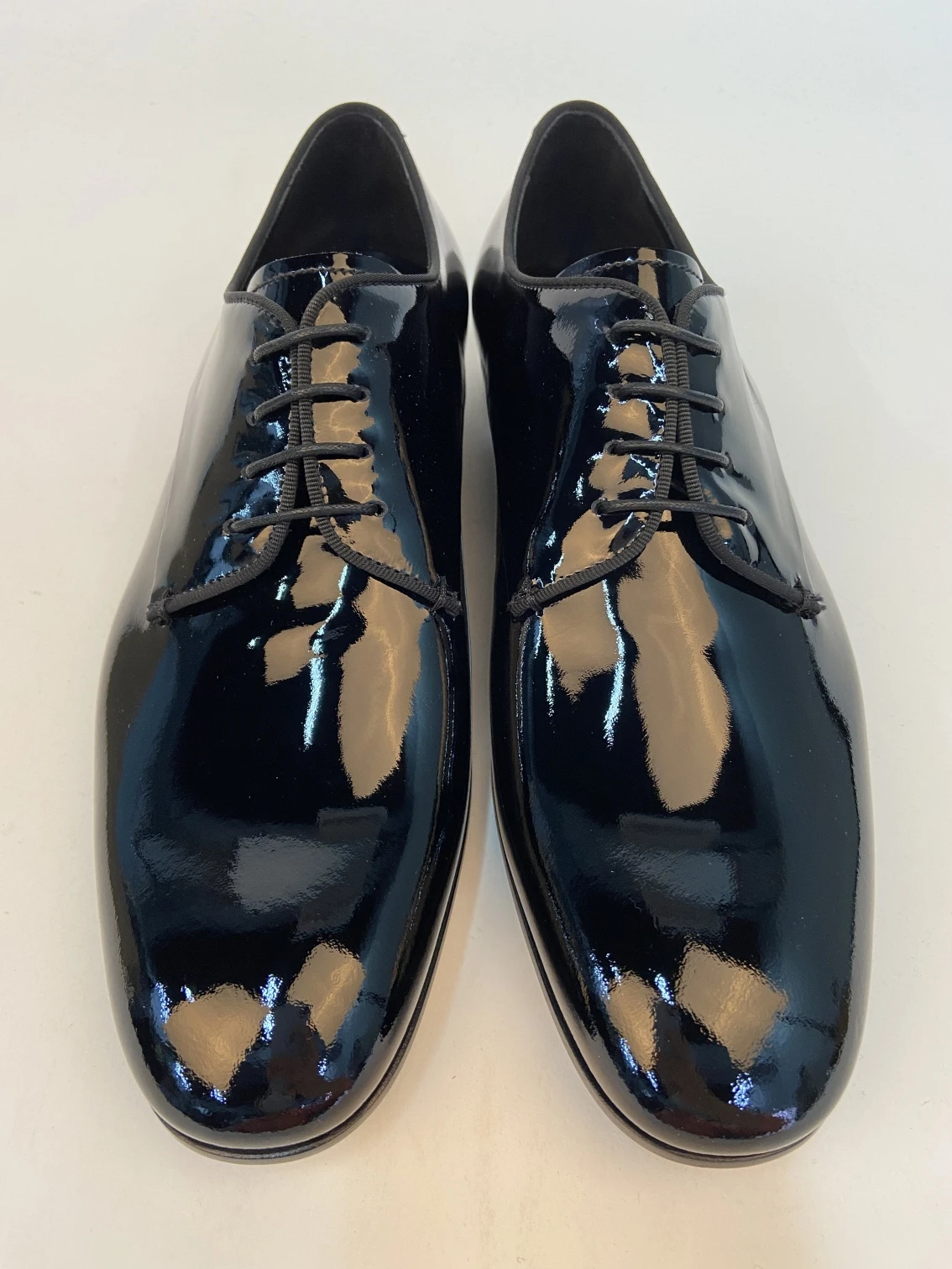 商品Giorgio Armani|GIORGIO ARMANI 黑色男士系带正装鞋 X2C055-XB571-K001,价格¥2535,第4张图片详细描述