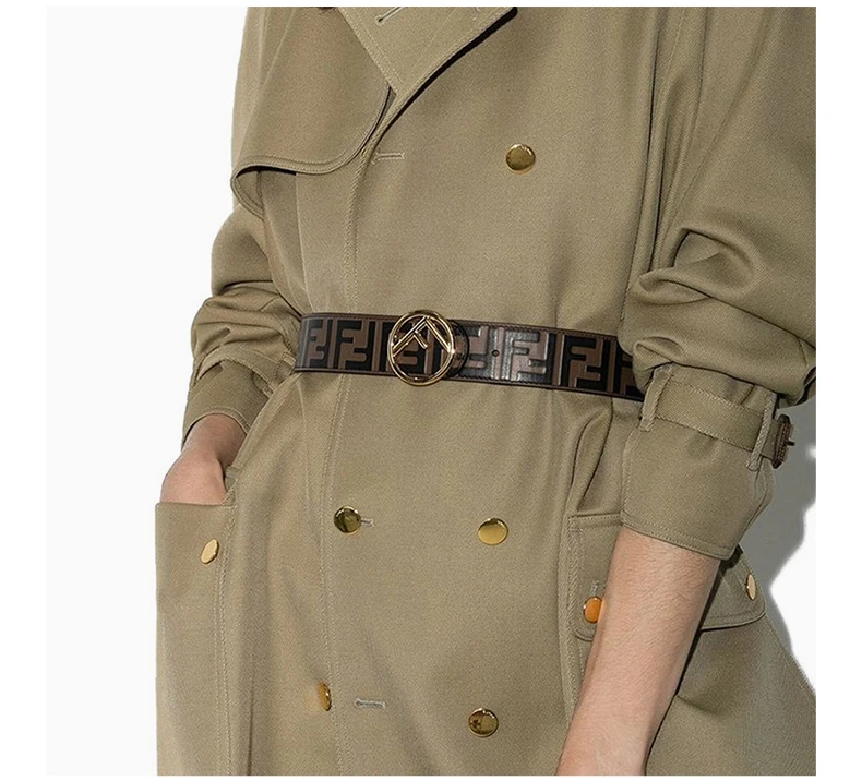 商品Fendi|FENDI  女士拼色皮革腰带 8C0585-AAFM-F13VK,价格¥3182,第6张图片详细描述