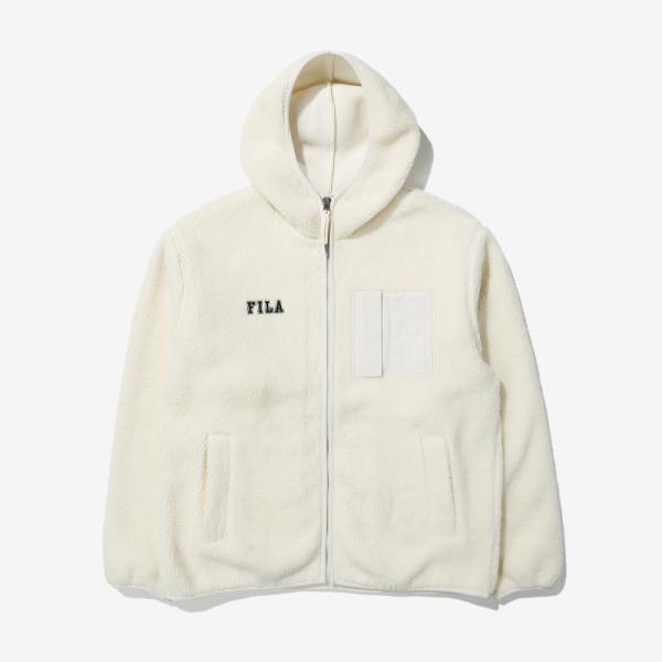 商品Fila|【享贝家】（国内现货）FILA斐乐 新款加厚加绒保暖连帽夹克外套 男女同款 黑色\灰色\奶白色 FS2PLD4102X   G-QD,价格¥337,第7张图片详细描述