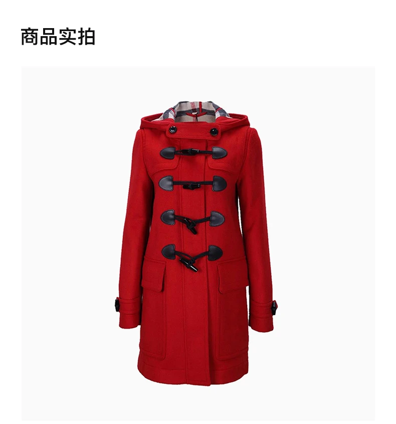 商品[国内直发] Burberry|BURBERRY 红色女士风衣 3946325,价格¥6854,第4张图片详细描述