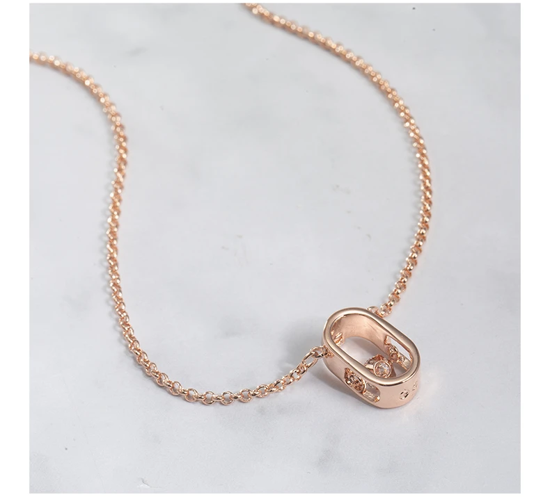 商品[国内直发] Swarovski|SWAROVSKI 施华洛世奇 跳动的心项链白色镀玫瑰金色调 5468084,价格¥416,第6张图片详细描述