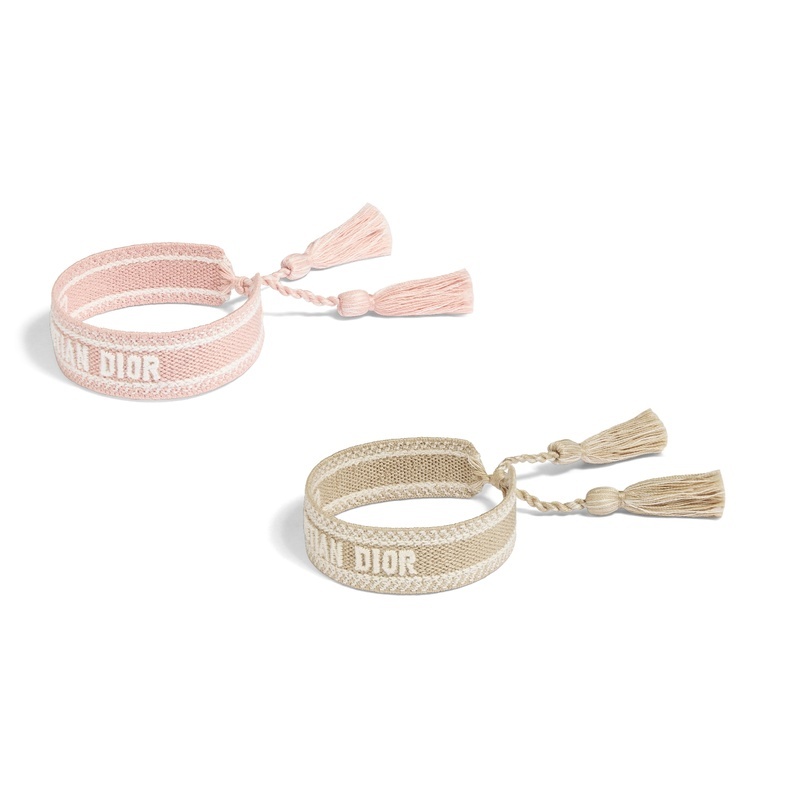 商品Dior|Dior 迪奥 女士粉色棉布手镯,价格¥2711,第2张图片详细描述