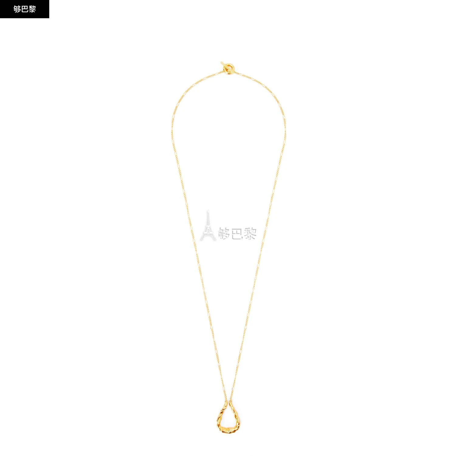 商品Loewe|【预售】 罗意威 25春夏 女士 吊坠 纳帕皮银质扭曲环形挂坠 J917241X02-8130 ,价格¥5874,第2张图片详细描述