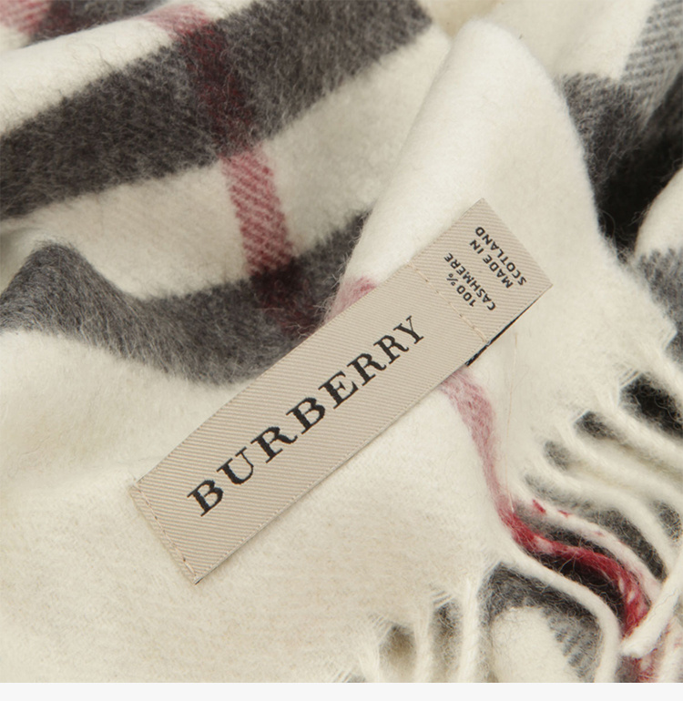 商品[国内直发] Burberry|BURBERRY 格纹中性围巾 3201309,价格¥3450,第6张图片详细描述