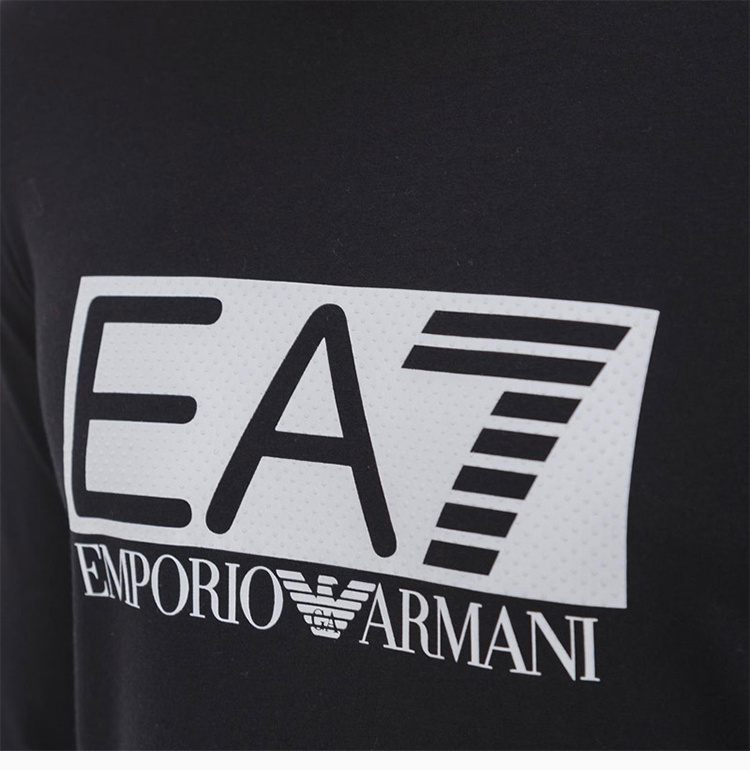 商品Emporio Armani|Emporio Armani 安普里奥 阿玛尼 EA7男士长袖T恤黑色 3GPT64-J03Z-1200,价格¥425,第9张图片详细描述