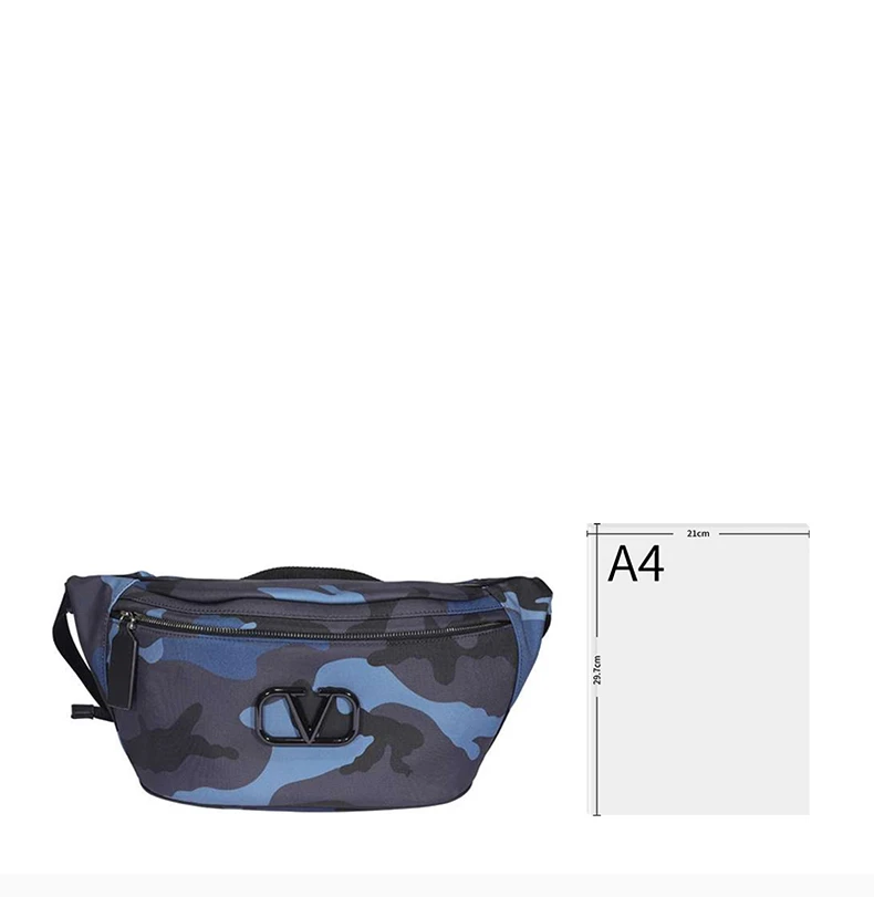 商品[国内直发] Valentino|Valentino 华伦天奴 男士蓝色迷彩腰包 TY2B0827-MPR-GS5,价格¥5325,第4张图片详细描述