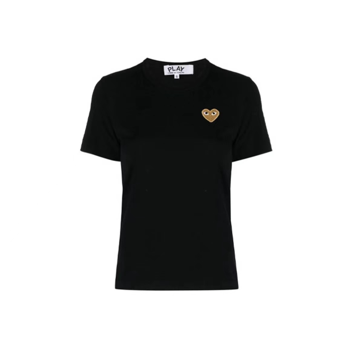 商品Comme des Garcons|爱心刺绣小标短袖黑AZ-T215-051【澳门疫情延迟发货恢复后澳门仓发出】,价格¥657,第2张图片详细描述