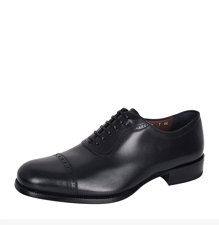 商品Salvatore Ferragamo|Salvatore Ferragamo 菲拉格慕 男士黑色系带鞋 0707549-CALF-NERO,价格¥1808,第7张图片详细描述