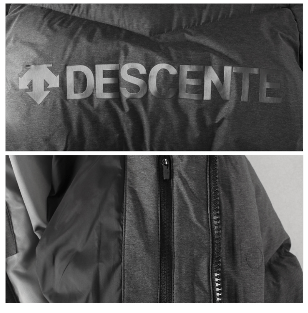 商品DESCENTE|【享贝家】（国内现货）DESCENTE 迪桑特长款连帽羽绒服 男女同款 灰色 SM323BDJ91GRY G-LY,价格¥1408,第3张图片详细描述